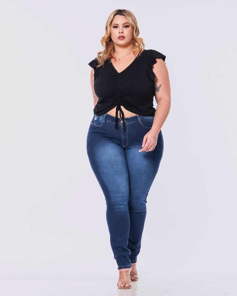 Shyro's Jeans - Calça Jeans Feminina Cigarrete Plus Size