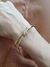 bracelete nó inspiração alta joalheira em prata com banho de ouro