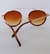 Óculos de sol Marrom redondo - comprar online