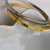 Bracelete em aço inoxidável banhado a ouro 18k. - comprar online