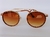 Óculos de sol Marrom redondo - loja online