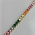 Pulseira luxo estilo riviera nas cores Rainbow ( zirconias coloridas) - comprar online