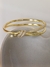 bracelete nó inspiração alta joalheira em prata com banho de ouro - loja online