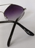 Óculos de sol estilo losango lente preta na internet