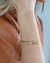 Imagem do bracelete nó inspiração alta joalheira em prata com banho de ouro