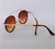 Óculos de sol Marrom redondo - Formidável Joias