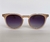 Óculos de sol unissex cor café com leite - loja online
