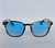 Óculos de sol na cor Casco de tartaruga e lente azul - loja online
