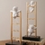 Escultura Bear On The Stairs | Dourado, Branco e Preto