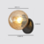 Arandela Esferica | LED | Bivolt | Preto | Vários Modelos de Cúpula