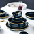 Louças Jantar Cerâmica Azul com Dourado | Peças Unitárias - Maison Divine | Home & Decor