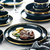 Louças Jantar Cerâmica Azul com Dourado | Peças Unitárias - loja online