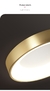 Plafon Chicago | Dourado ou Preto | LED Bivolt | 20W - 28W - 36W na internet
