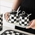 Potes Para Condimentos Cerâmica Chess | Colher e Bandeja Adicional | Branco, Preto e Prata | Kit 2 ou 3 Unidades - loja online