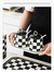 Potes Para Condimentos Cerâmica Chess | Colher e Bandeja Adicional | Branco, Preto e Prata | Kit 2 ou 3 Unidades - comprar online