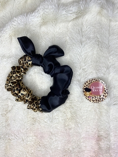 Xuxinha / scrunchie bicolor “animal print”