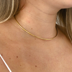 Choker Aro Bolinhas Banho de Ouro 18k - comprar online