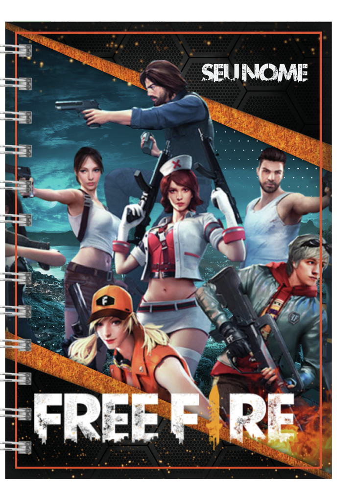 Caderneta de Saúde Personalizada Free Fire