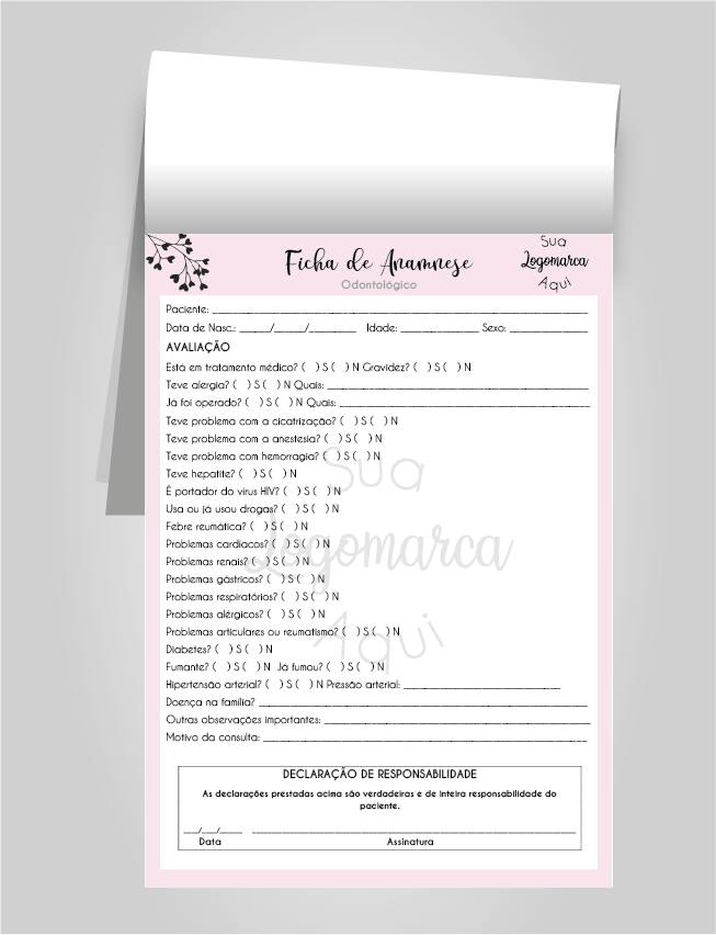 EXEMPLO Anamnese, PDF, Especialidades médicas