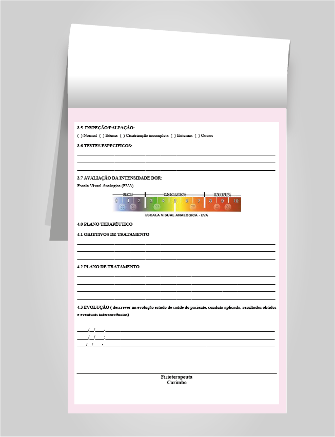 Caderno de Anamnese Fisioterapia