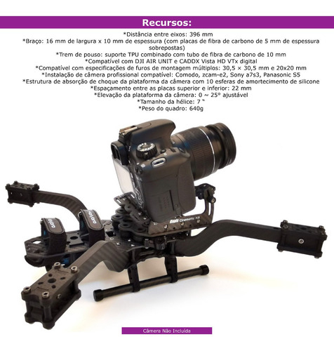 Holybro Kopis Cinematic X8 Frame Kit FPV Racing Drone , Estrutura Totalmente em Fibra de Carbono , 30088 en internet