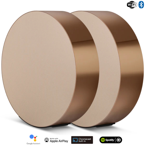 Bang & Olufsen Beosound Edge l Bronze Tone l Wireless Multiroom Speaker l Auto Falante Compacto True 360º l Desafia a Gravidade l 1ª Porta de Graves Ativa do Mundo l Incríveis 800W l Controle de Som Direcional l WiFi & Bluetooth l Chromecast & Google Assistant Integrados l Compatível com Apple 2 & Spotify Connect l Recomendado para áreas de 20m² até 120m² - comprar online