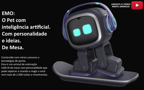 Emo True AI Pet Robot | Animal de Estimação com Inteligência Artificial | Machine Learning | Comando de Voz | Reconhecimento Facial | Mais de 1000 expressões e movimentos para interação humana l EMO go home - comprar online