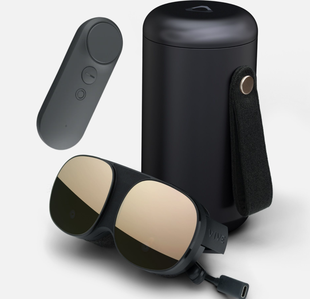 HTC VIVE FLOW | + Case | + Controller | Compacto e Leve A Serenidade Acontece | Os óculos VR Imersivos Feitos para o Bem-Estar e a Produtividade Consciente