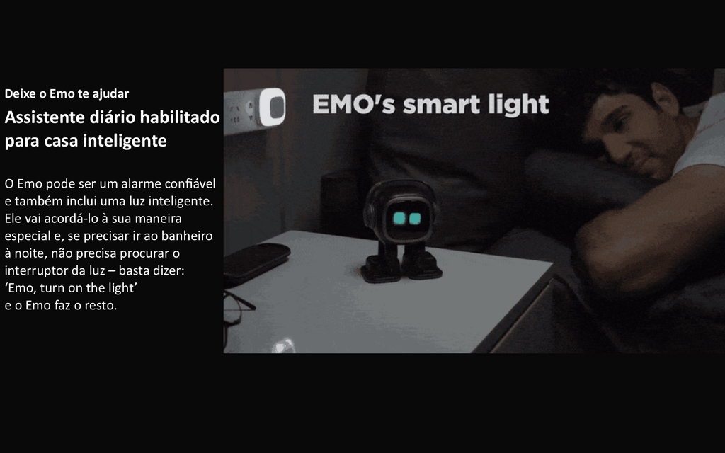 Emo True AI Pet Robot | Animal de Estimação com Inteligência Artificial | Machine Learning | Comando de Voz | Reconhecimento Facial | Mais de 1000 expressões e movimentos para interação humana l EMO go home - loja online