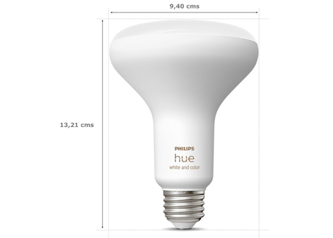 Philips Hue White and Color Ambiance BR30 65W | 3ª Geração | Bluetooth Smart Flood Light | Lâmpada Spot de Embutir | Compatível com Alexa, Apple Homekit & Google Assistant - tienda online