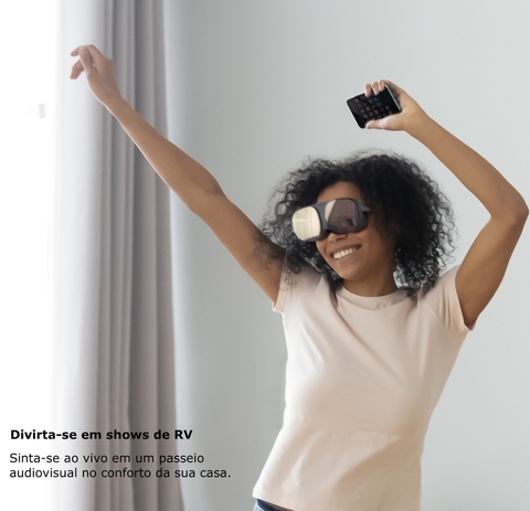 HTC VIVE FLOW | + Controller | Compacto e Leve A Serenidade Acontece | Os óculos VR Imersivos Feitos para o Bem-Estar e a Produtividade Consciente