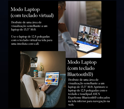 Imagem do ASUS 17.3" l Zenbook 17 Fold Touchscreen l OLED Multi-Touch Laptop l Laptop Tablet Dobrável l Cheio de Tecnologias Inovadoras l 1.1 GHz Intel Core i7 10-Core (12th Gen) l 17.3" 2560 x 1920 OLED Touchscreen l 16GB LPDDR5 | 1TB M.2 PCIe 4.0 SSD l Integrated Intel Iris Xe Graphics l UX9702AA-XB79FT