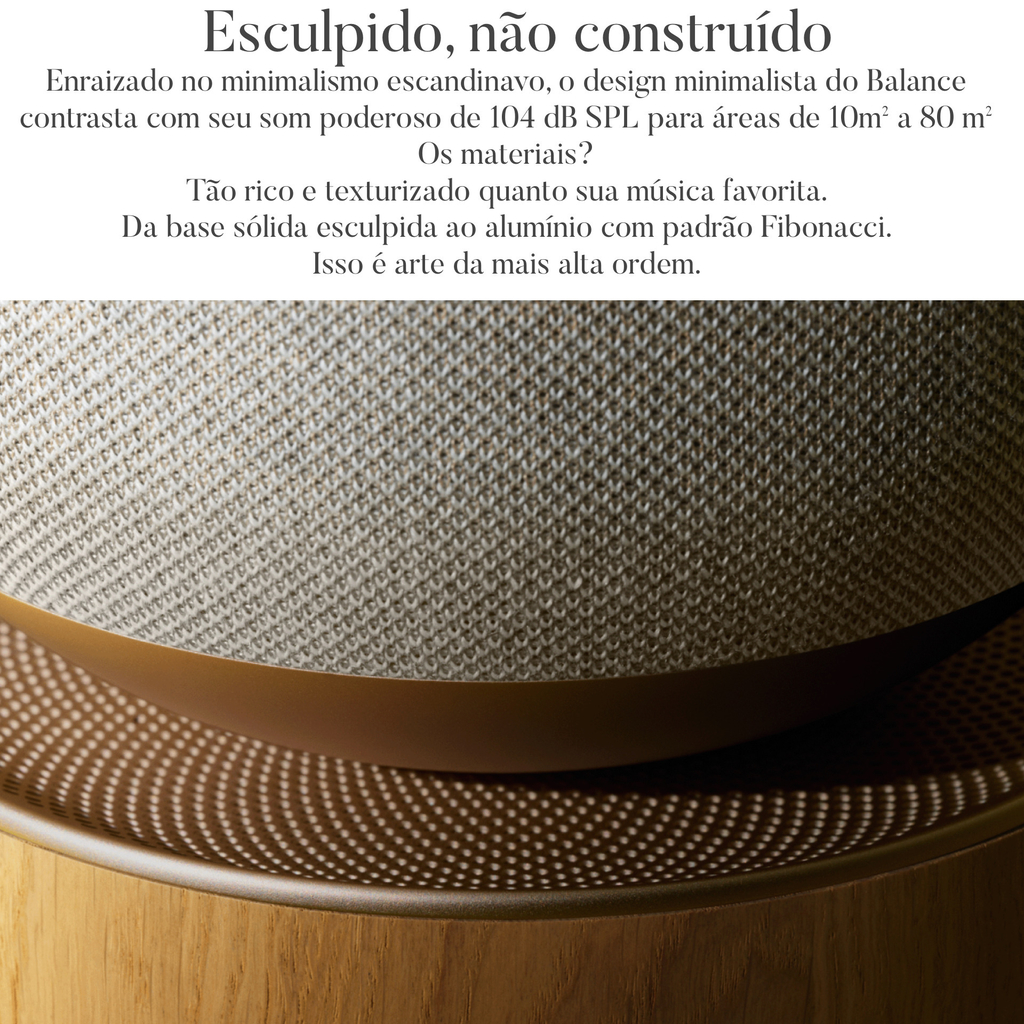 Bang & Olufsen Beosound Balance, Black Oak , Wireless Smart 360º Speaker, Poderoso Som de 850W , Recomendado para áreas de 10m² até 80m² na internet