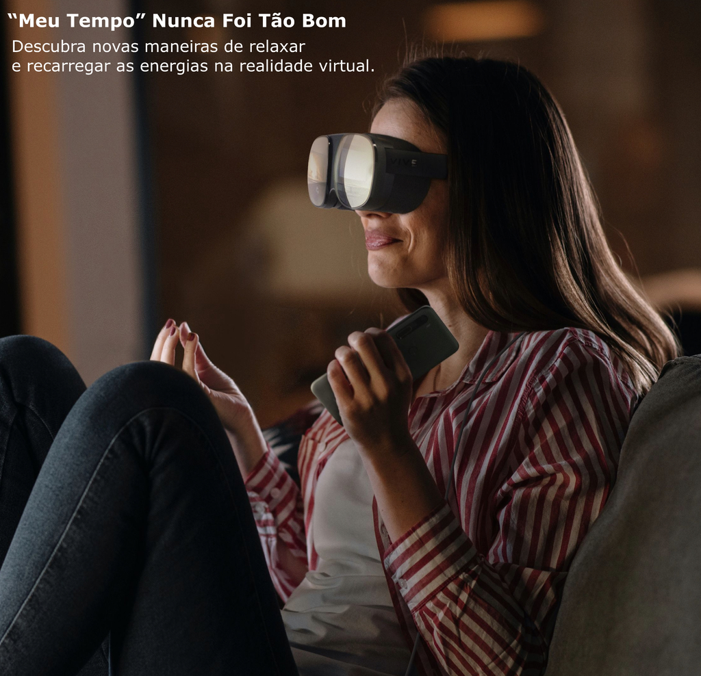 HTC VIVE FLOW Controller | Compacto e Leve A Serenidade Acontece | Os óculos VR Imersivos Feitos para o Bem-Estar e a Produtividade Consciente na internet