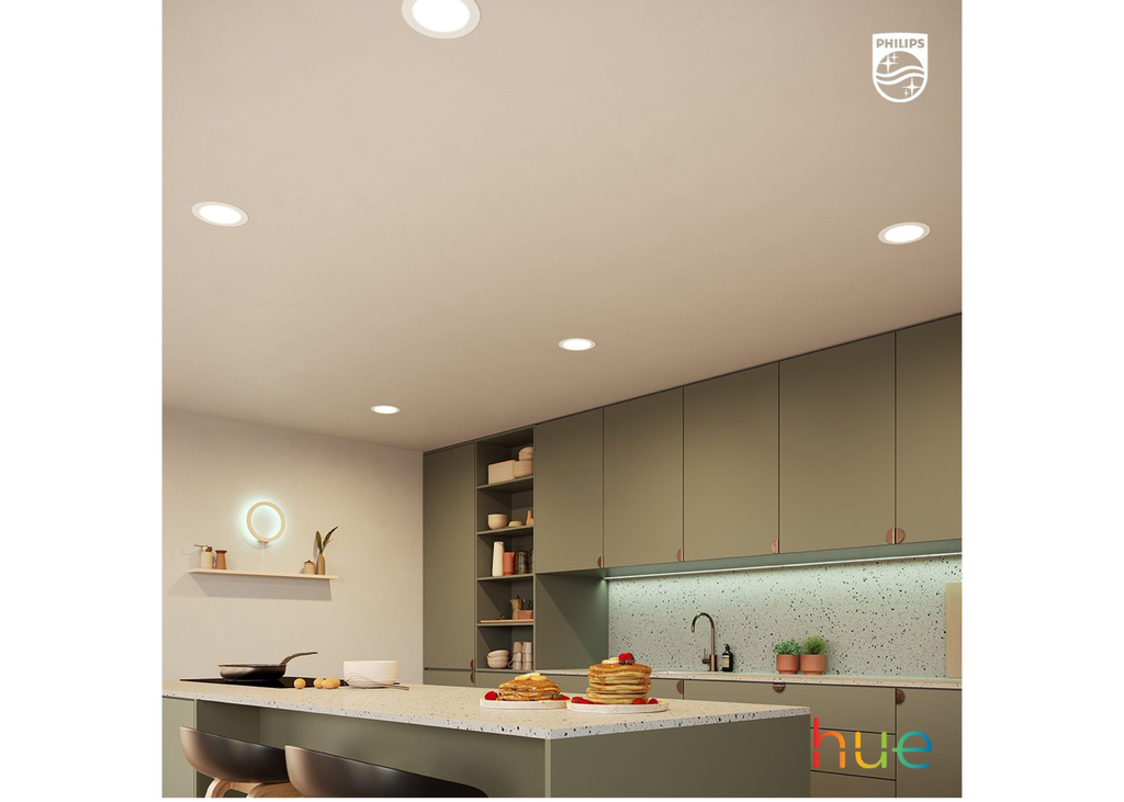 Philips Hue White and Color Ambiance Bluetooth | Dimmable LED Smart Retrofit Recessed Downlight 5/6" l 2ª Geração | Luminária Spot de Teto de Embutir l Fluxo Luminoso 1,100 lumens | Luminária Spot de Teto de Embutir | Compatível com a Alexa, Apple Homekit & Google Assistant | 4-Pack na internet