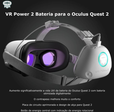 Rebuff Reality VR Power2 Para Oculus Quest 2 l 8 horas de bateria l na internet