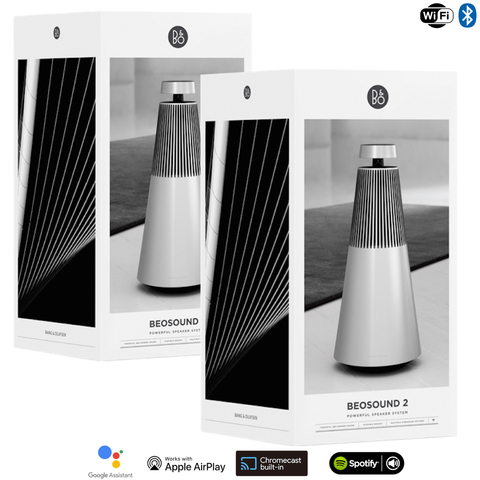 Bang & Olufsen Beosound 2 l Brass Tone l Wireless Multiroom Speaker l Auto Falante Multi-Room 360º l Acoustic Lens Technology l WiFi & Bluetooth l Chromecast & Google Assistant Integrados l Compatível com Apple 2 & Spotify Connect l Recomendado para áreas de 10m² até 60m² na internet