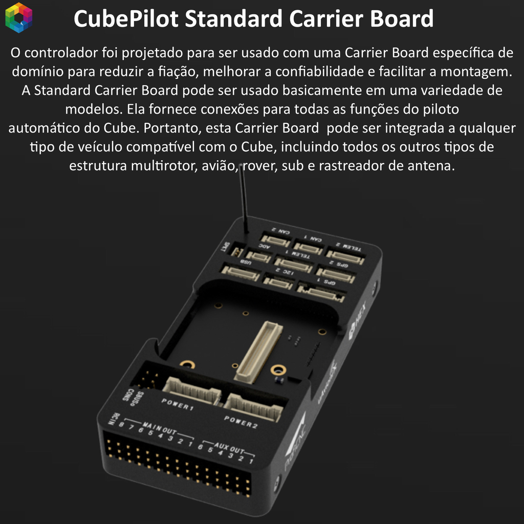 CubePilot HEX ADS-B Standard Carrier Board para o Cube Drone & UAVS - buy online