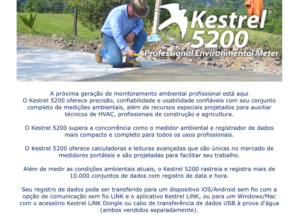 Kestrel 5200 Pro Environmental Meter Bluetooth Nova Geração - comprar online