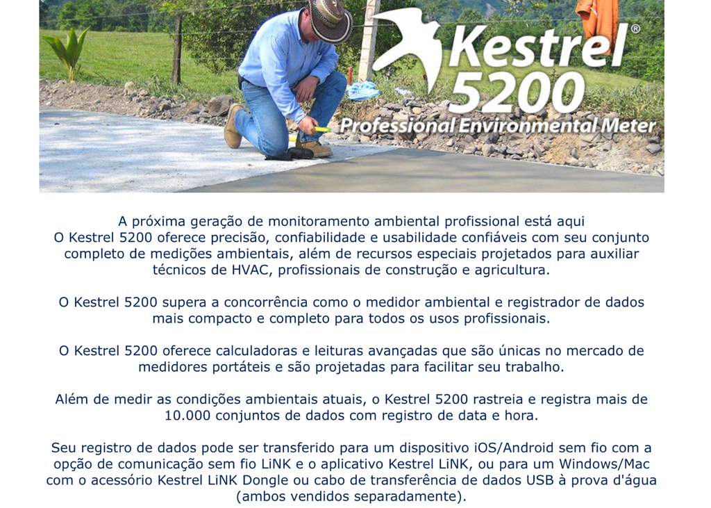 Kestrel 5200 Pro Environmental Meter Bluetooth Nova Geração - buy online