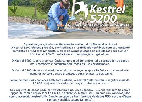 Kestrel 5200 Pro Environmental Meter Bluetooth Nova Geração - comprar online
