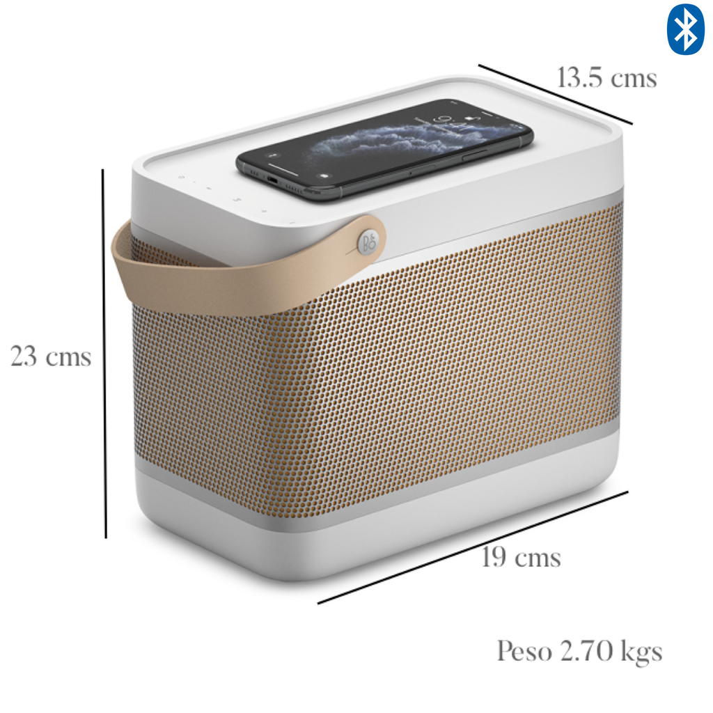 Bang & Olufsen Beolit 20 l Portable Bluetooth 360º Light Speaker l Auto Falante Bluetooth Portátil & Leve l 8 horas de Bateria 3200 mAh l Wireless Charging Pad l Painel de Carregamento Sem Fio l Poderoso Portátil de 240W l Recomendado para áreas de 10m² até 50m² - comprar online