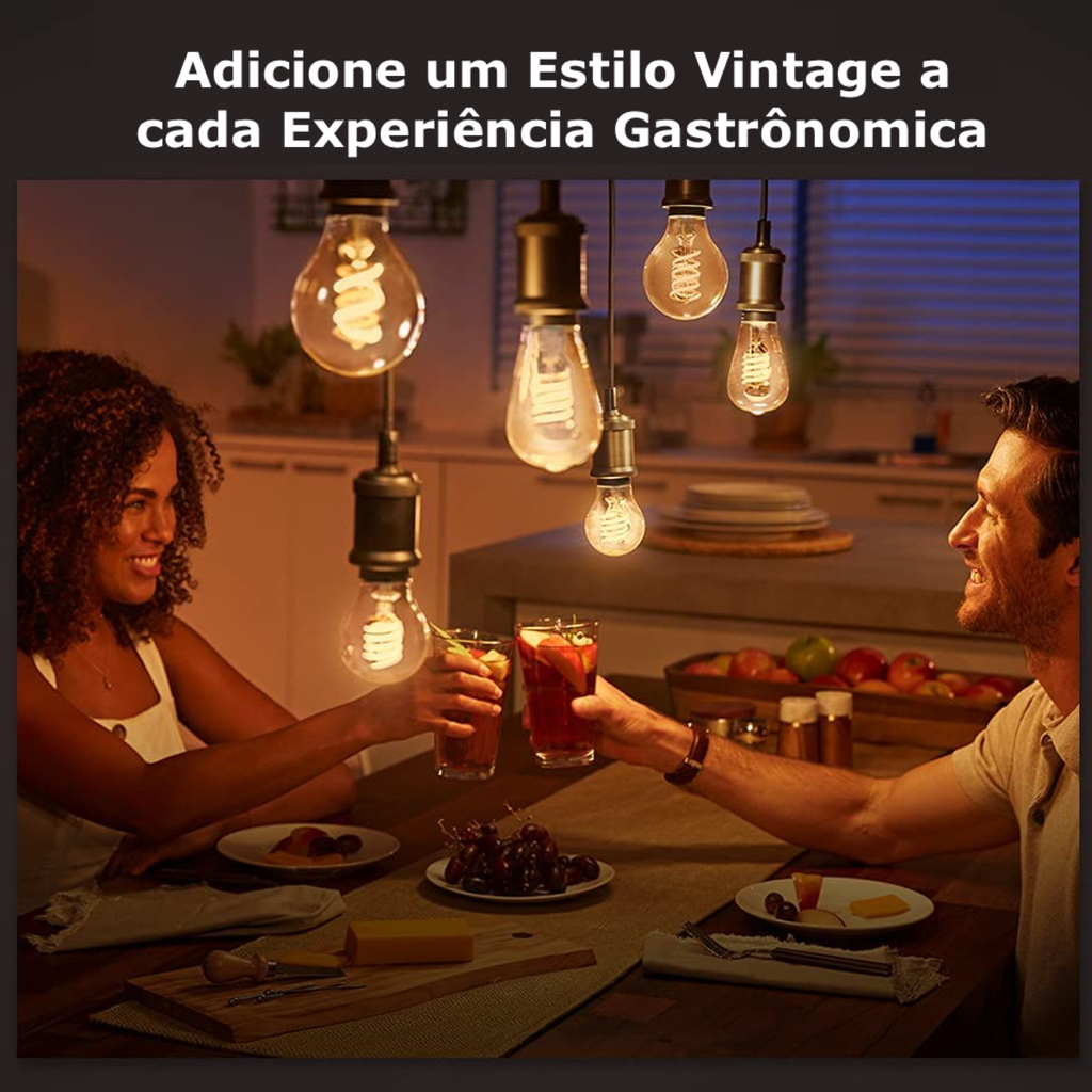 Philips Hue White Ambiance Dimmable Smart Filament A19 l Lâmpada LED de Filamento Vintage l 2ª Geração l Mais Brilhantes l Branco Quente a Branco Frio | Compatível com Alexa, Apple Homekit & Google Assistant | Funciona com Bluetooth e/ou com a Hue Bridge - online store