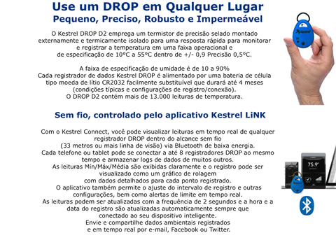 Kestrel 5200 Professional Environmental Meter Bluetooth + Drop 2 Data Logger Nova Geração - online store