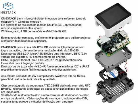 M5STACK CM4Stack Development Kit (CM4104032) , Raspberry Pi , K127 - comprar online