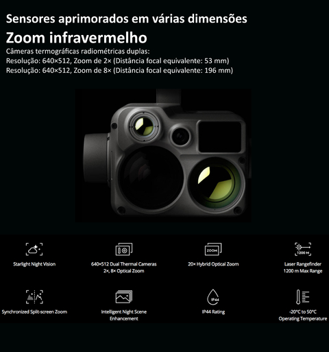 DJI Zenmuse H20N l Night/Thermal Camera l Starlight Sensor l Drones & UAVs - loja online