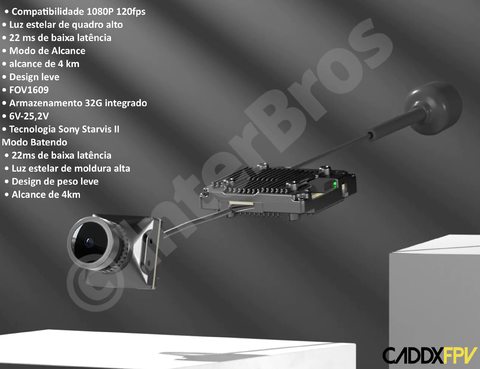 Image of CADDXFPV Walksnail Avatar HD FPV System With PRO Camera l Kit Pro Unidade Receiver + Goggles OLED Ultimate Bundle l Drones & UAVs