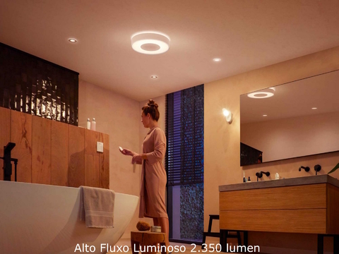 Philips Hue White & Color Ambiance Xamento Medium l Bathroom Smart Ceiling l Luminária Plafon de Teto Inteligente Média l Feita para Banheiros l A Prova D' Água l WiFi e Bluetooth l Fluxo Luminoso 2.350 lumen l LED Integrado l Compatível com Alexa, Apple Homekit & Google Assistant l Requer Hue™ Bridge - online store