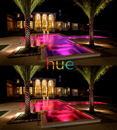 Image of Philips Hue White & Color Ambiance PAR38 100W Spot Piscinas Outdoor