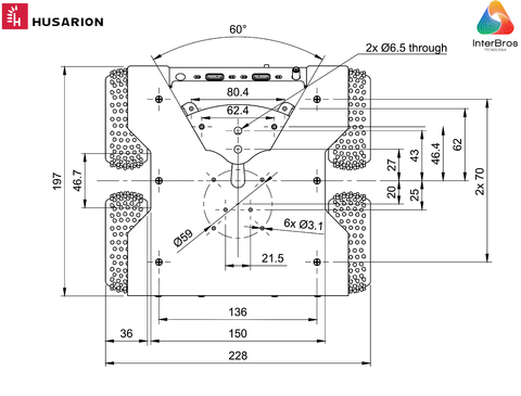 Husarion ROSbot 2R Autonomous, Open Source Robot Platform